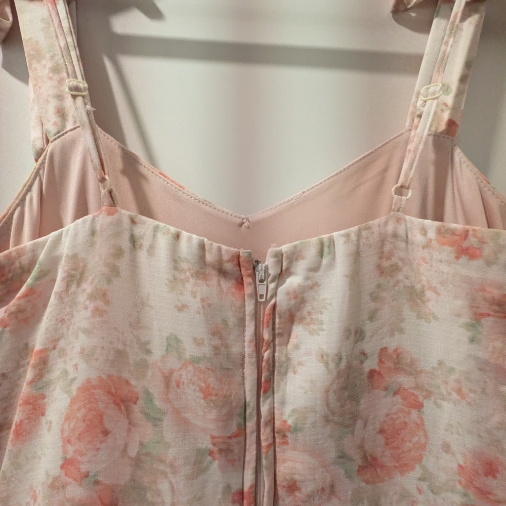 Altar'd State Blush Floral Tiered Dress - Picture 4 of 6